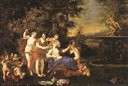 Albani  Francesco Venus Attended by Nymphs and Cupids oil painting artist